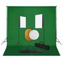 Voir la diapositive 1 : VIDAXL Kit de studio photo boîtes a lumiere toile de fond reflecteur