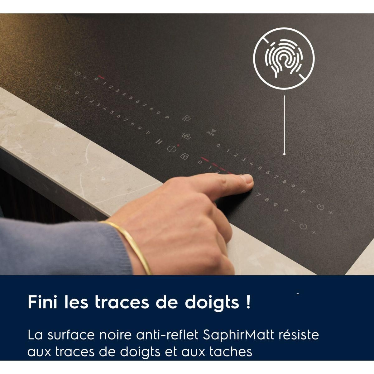 ELECTROLUX Plaque induction EIS87553IZ SaphirMatt 80cm