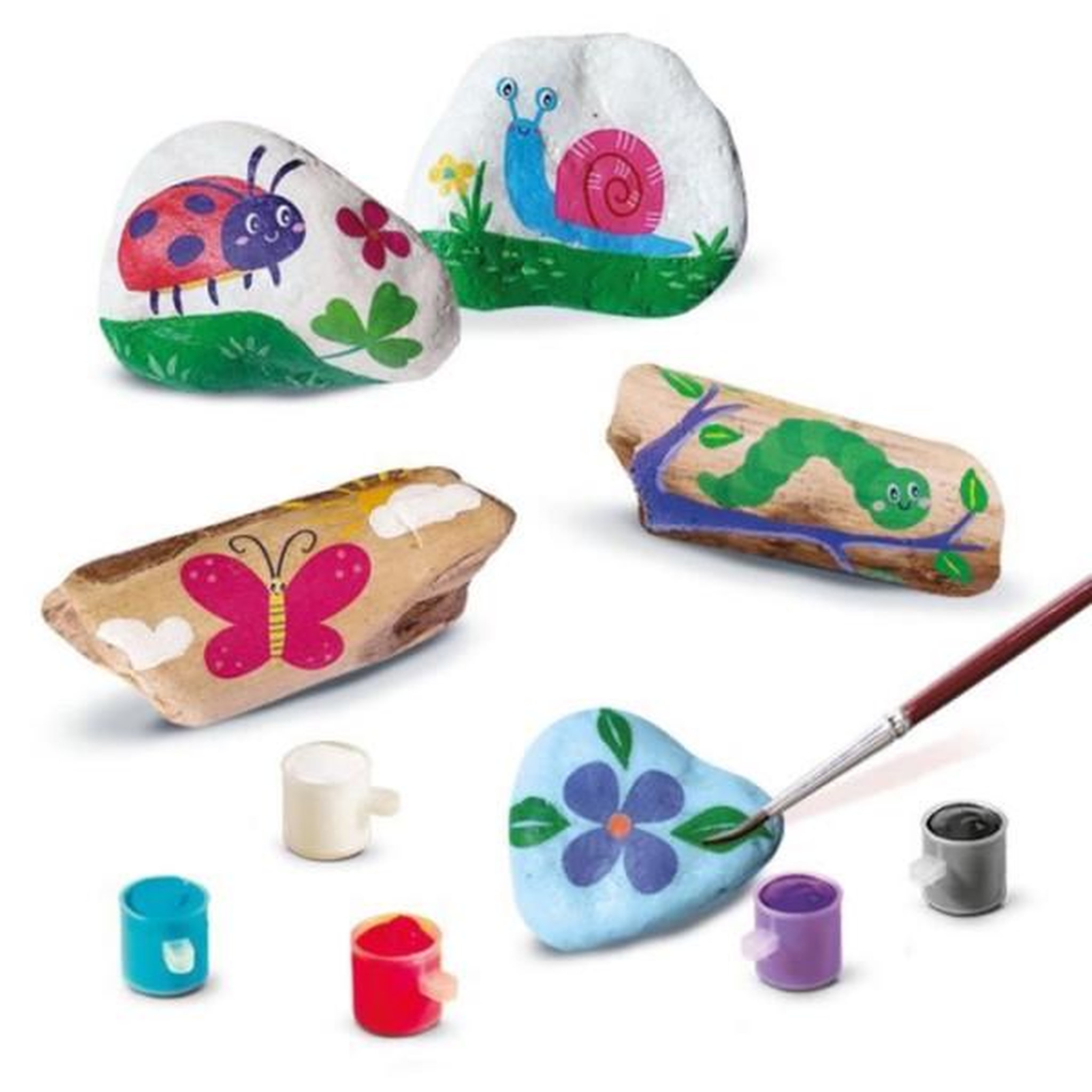 Voir la diapositive 1 : SES Creative Kit créatif - SES CREATIVE - Décorer les pierres et le bois flotté - Inspiré par la nature