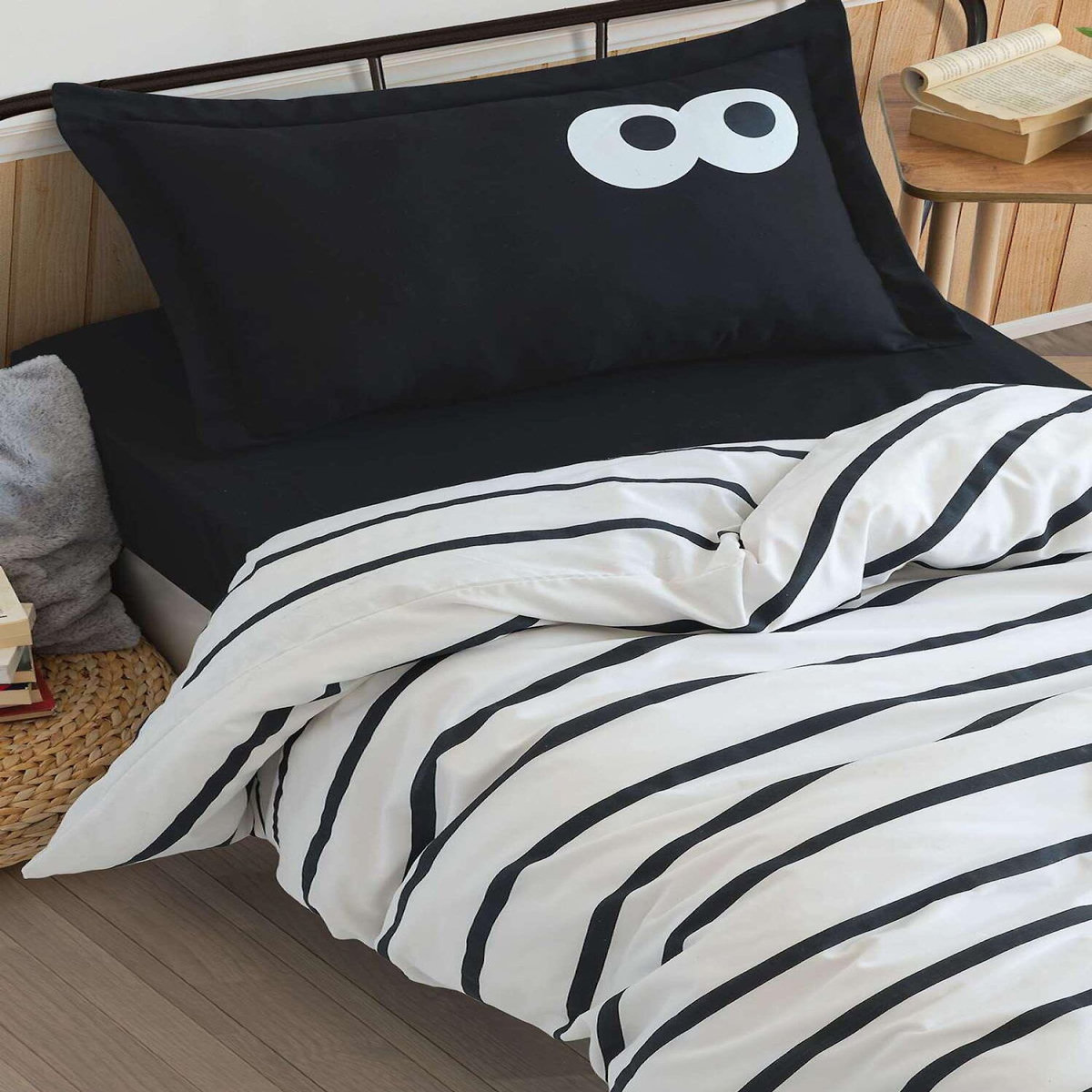 Home collection Parure de lit enfant avec taie(s) en coton polyester Funny