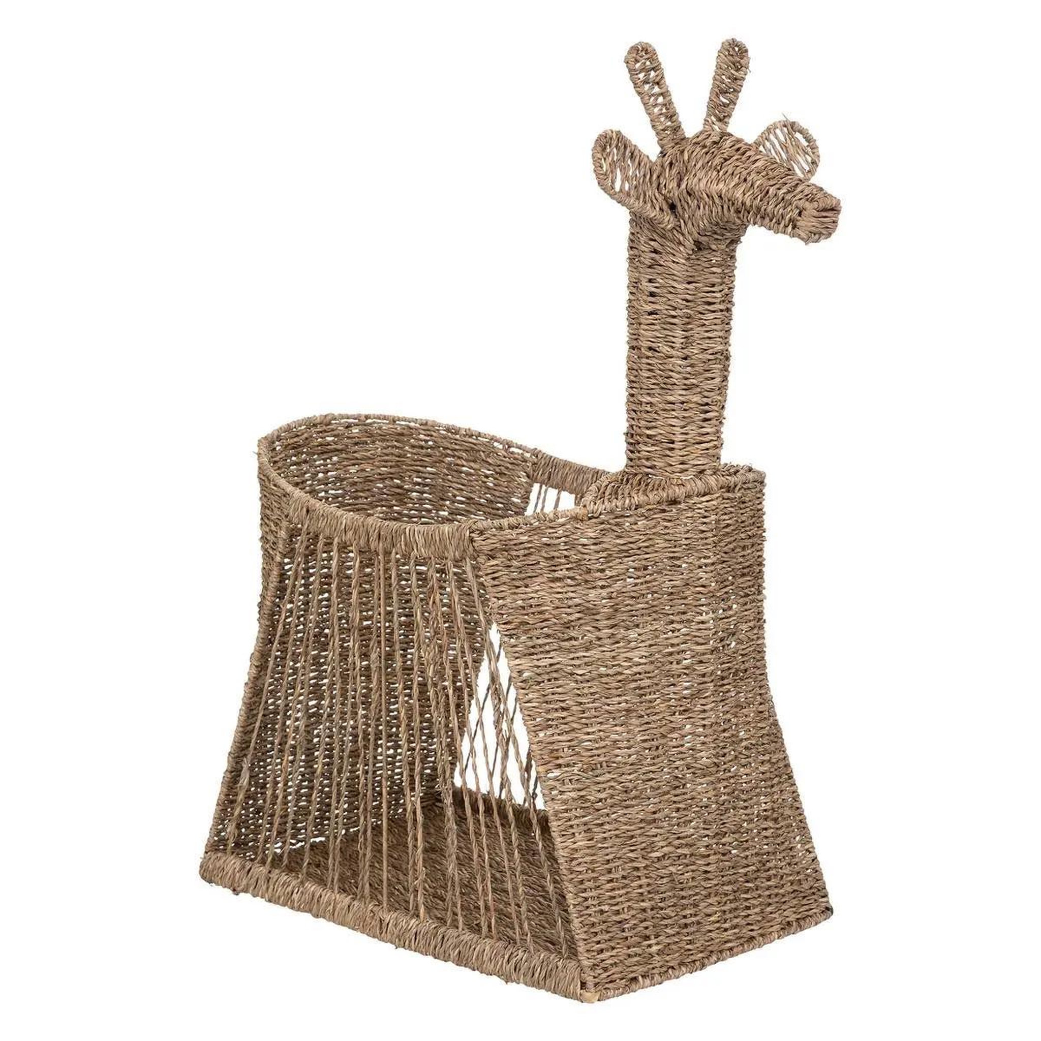 Voir la diapositive 1 : Atmosphera Kids Panier de Rangement  Girafe  78cm Naturel