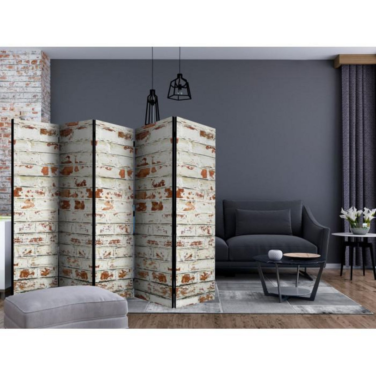 Paris Prix Paravent 5 Volets  Brick Story  172x225cm