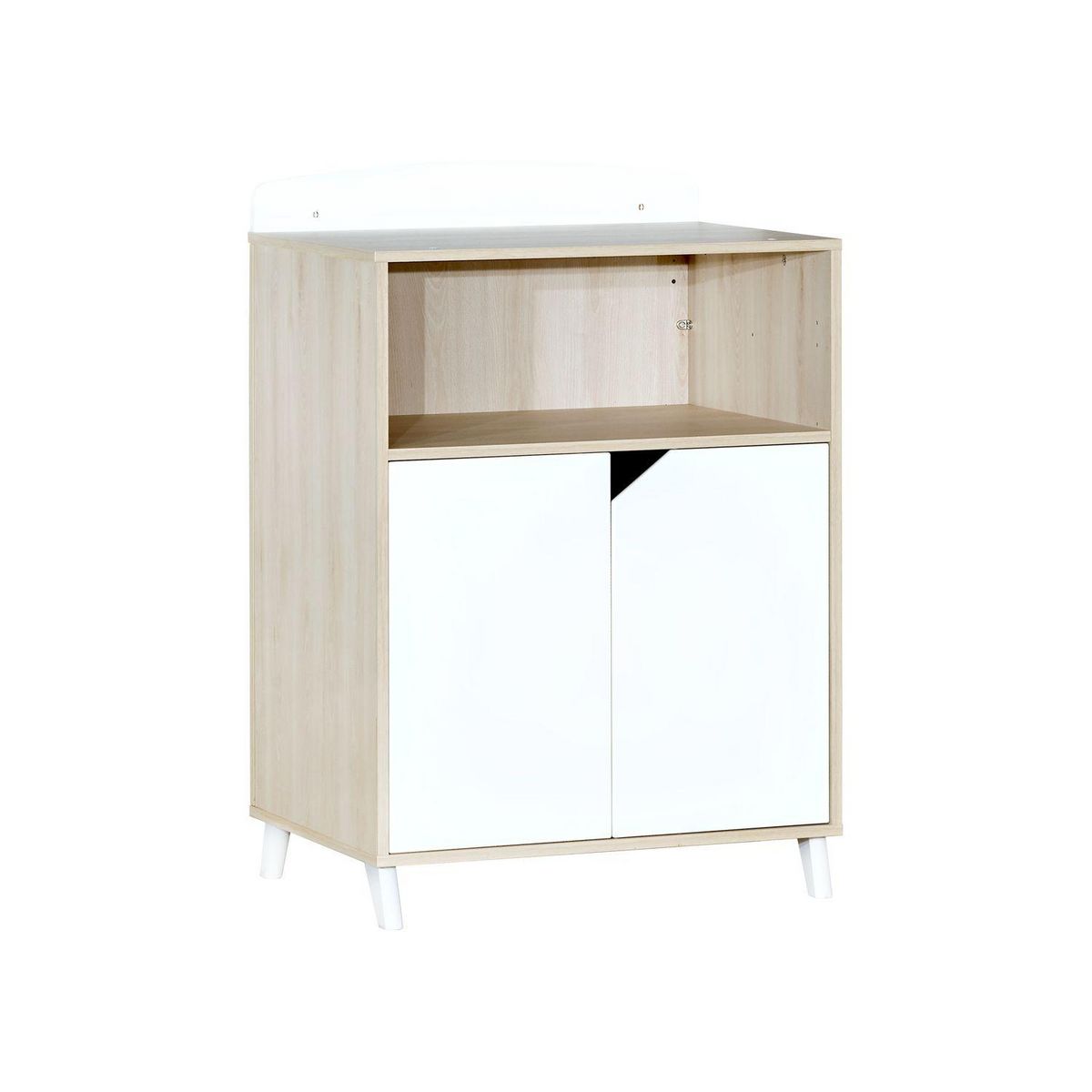 BABY PRICE  Lit bébé combiné 120x60 évolutif en 90x190cm SCANDI,  coloris naturel  