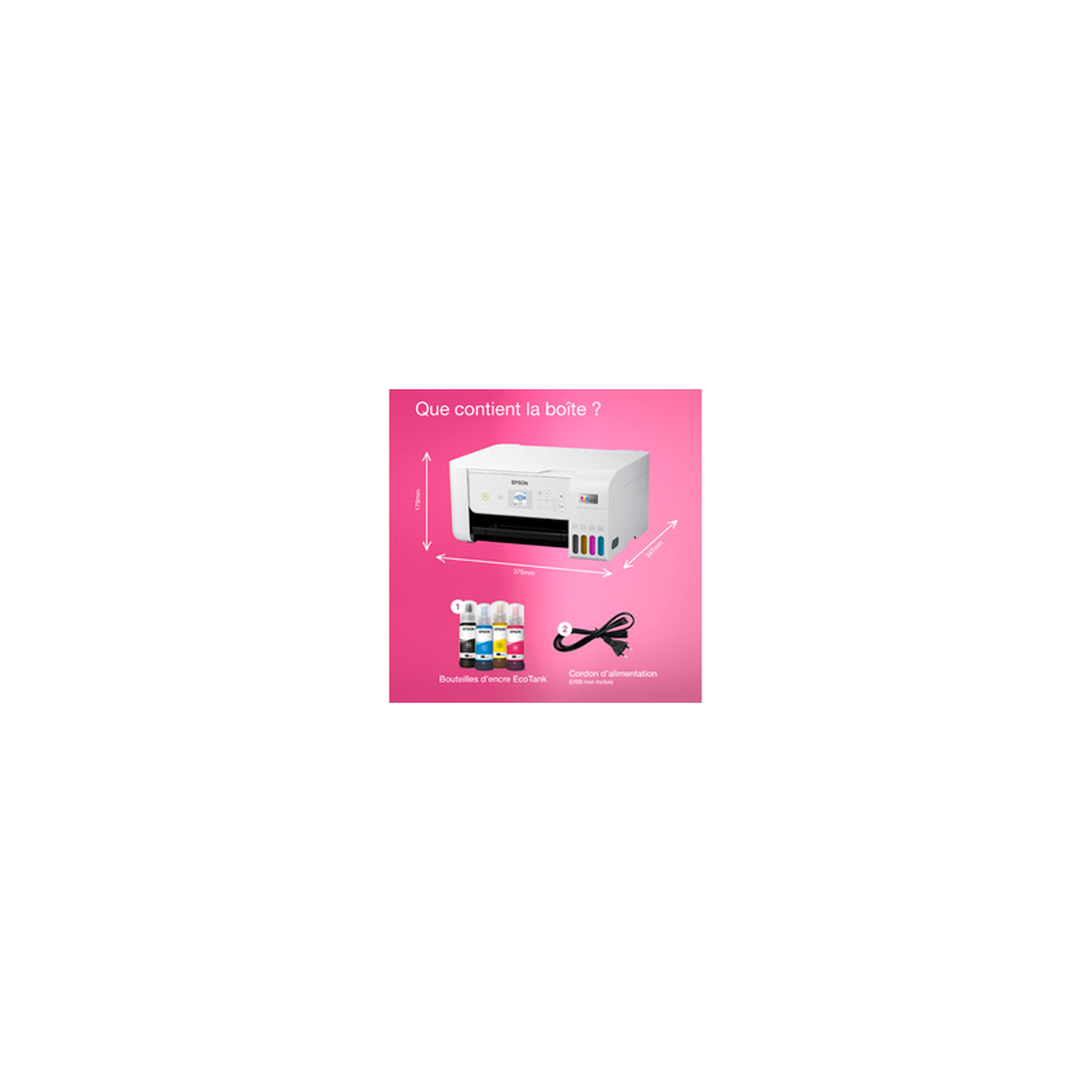 Voir la diapositive 6 : Epson Imprimante jet d'encre ecotank et 2876