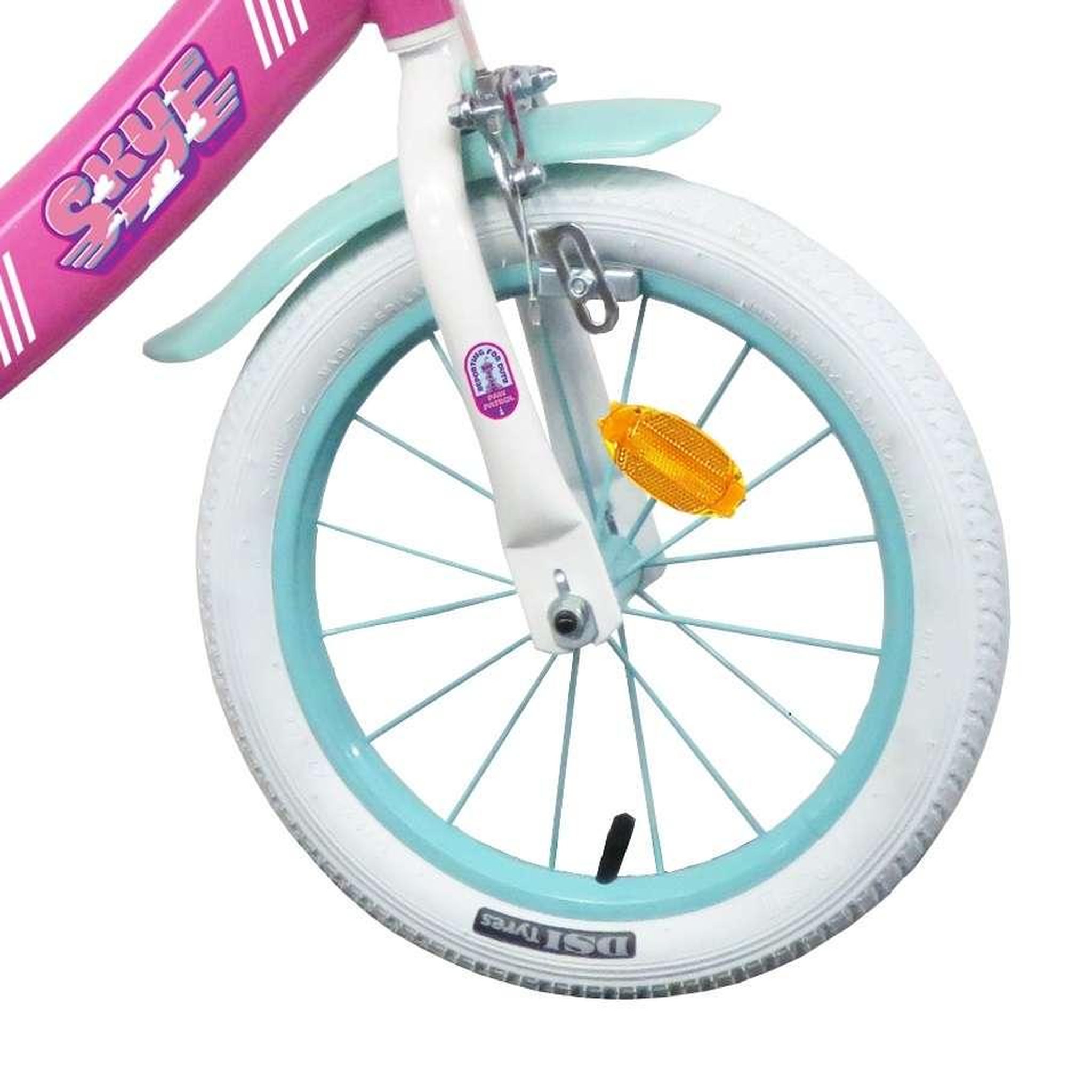 Voir la diapositive 4 : Nickelodeon Vélo enfant 16'' - Modèle Fille Pat Patrouille à l'effigie de Stella pour enfant de 105 à 120 cm avec stabilisateurs - Panier avant - Porte poupée arrière - 2 freins & Pneus gonflables.