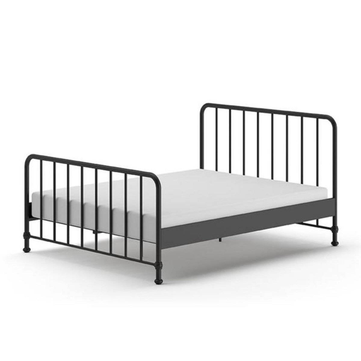 Paris Prix Lit Adulte  Bronxx  160x200cm Noir Mat