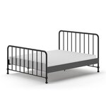 Paris Prix Lit Adulte  Bronxx  160x200cm Noir Mat