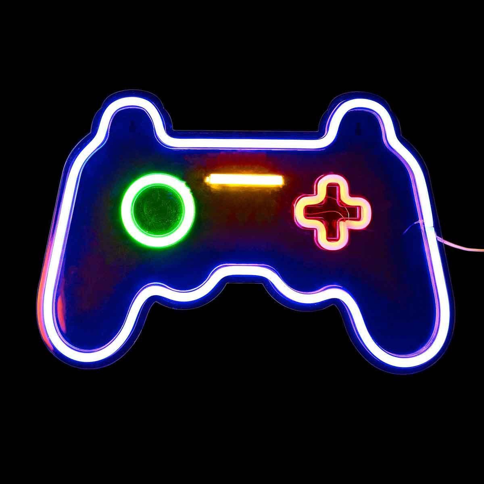 Voir la diapositive 3 : The Home Deco Factory Lampe led effet néon  manette  41cm multicolore