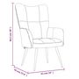 Voir la diapositive 6 : VIDAXL Chaise de relaxation Bleu Velours