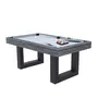 CONCEPT USINE Table multi-jeux 3 en 1 billard et ping pong en bois gris DENVER