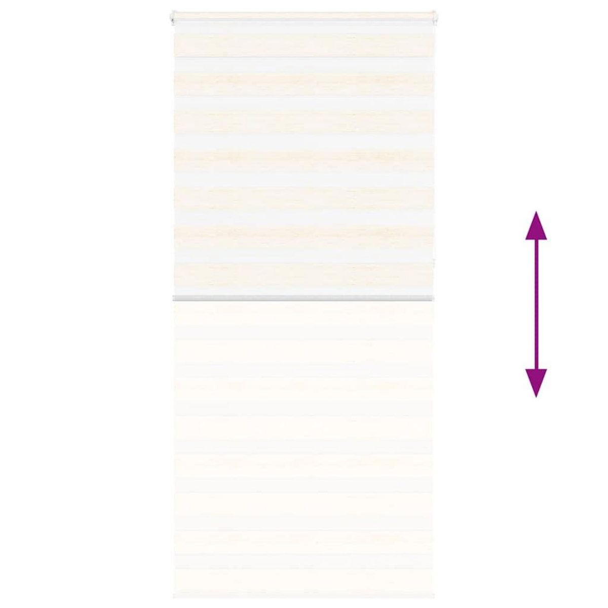 VIDAXL Store zebre beige marbre largeur du tissu 110,9 cm polyester