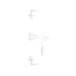 TORBEL Sachet d accessoires TUBRAIN poignée feuille aluminium blanc 9016 TORBEL 04P1S5P