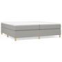Voir la diapositive 2 : VIDAXL Cadre de lit sans matelas gris clair 200x200 cm tissu