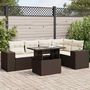 Voir la diapositive 1 : VIDAXL Salon de jardin avec coussins 6 pcs marron resine tressee