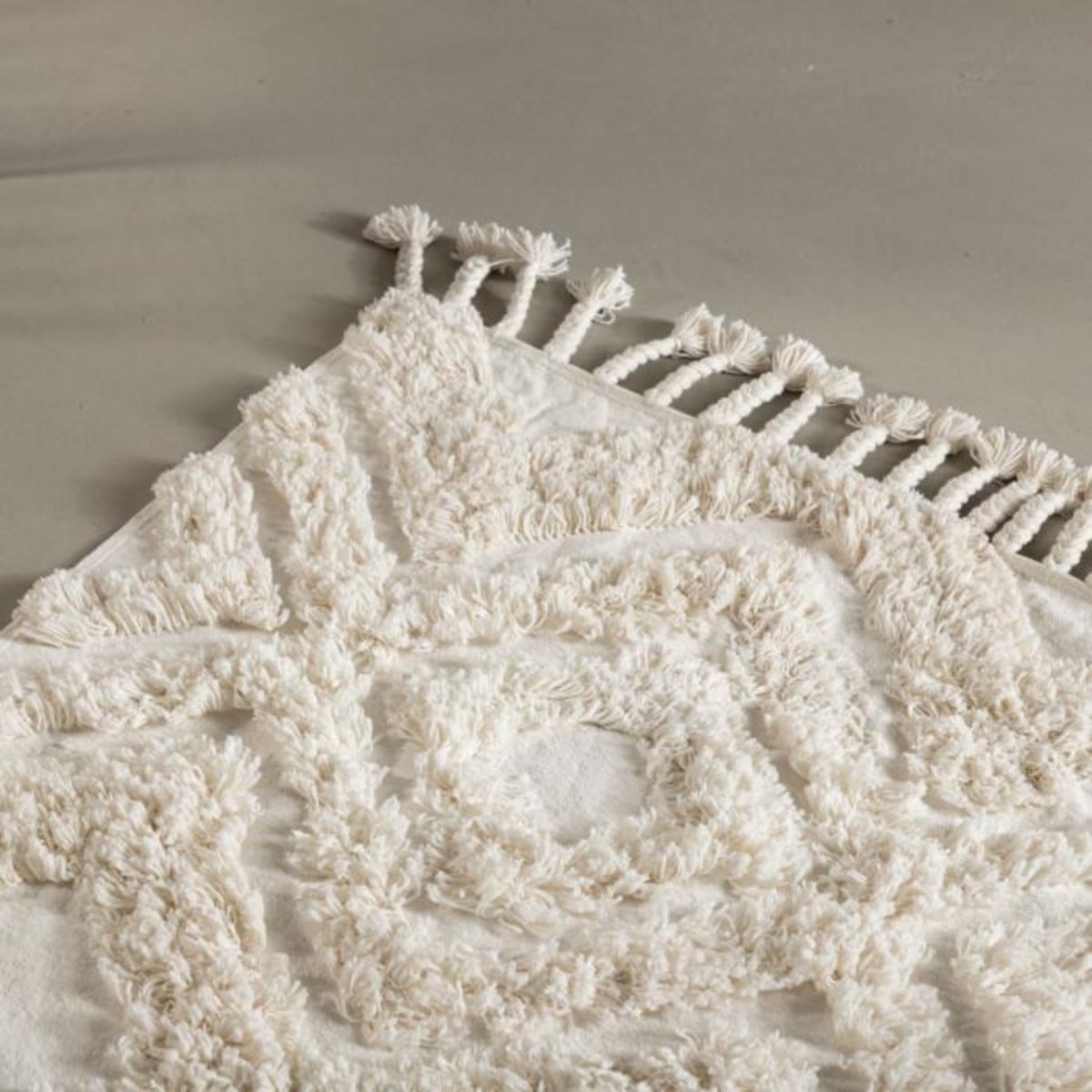 Paris Prix Tapis de Couloir Tufté  Hilma  70x200cm Ivoire