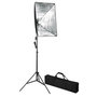 Voir la diapositive 1 : VIDAXL Lampe de photo studio avec diffuseur softbox 60 x 40 cm