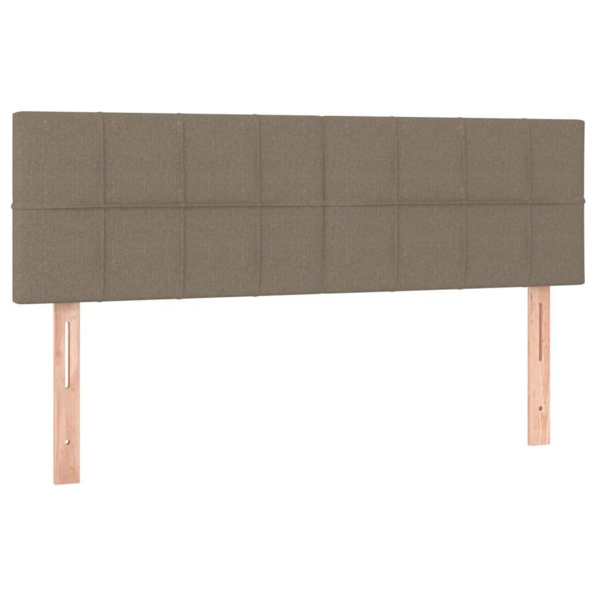 VIDAXL Tete de lit a LED Taupe 144x5x78/88 cm Tissu