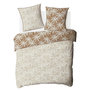 Voir la diapositive 6 : FUTURE HOME Parure de lit 2 personnes en coton 57 fils imprimé camel