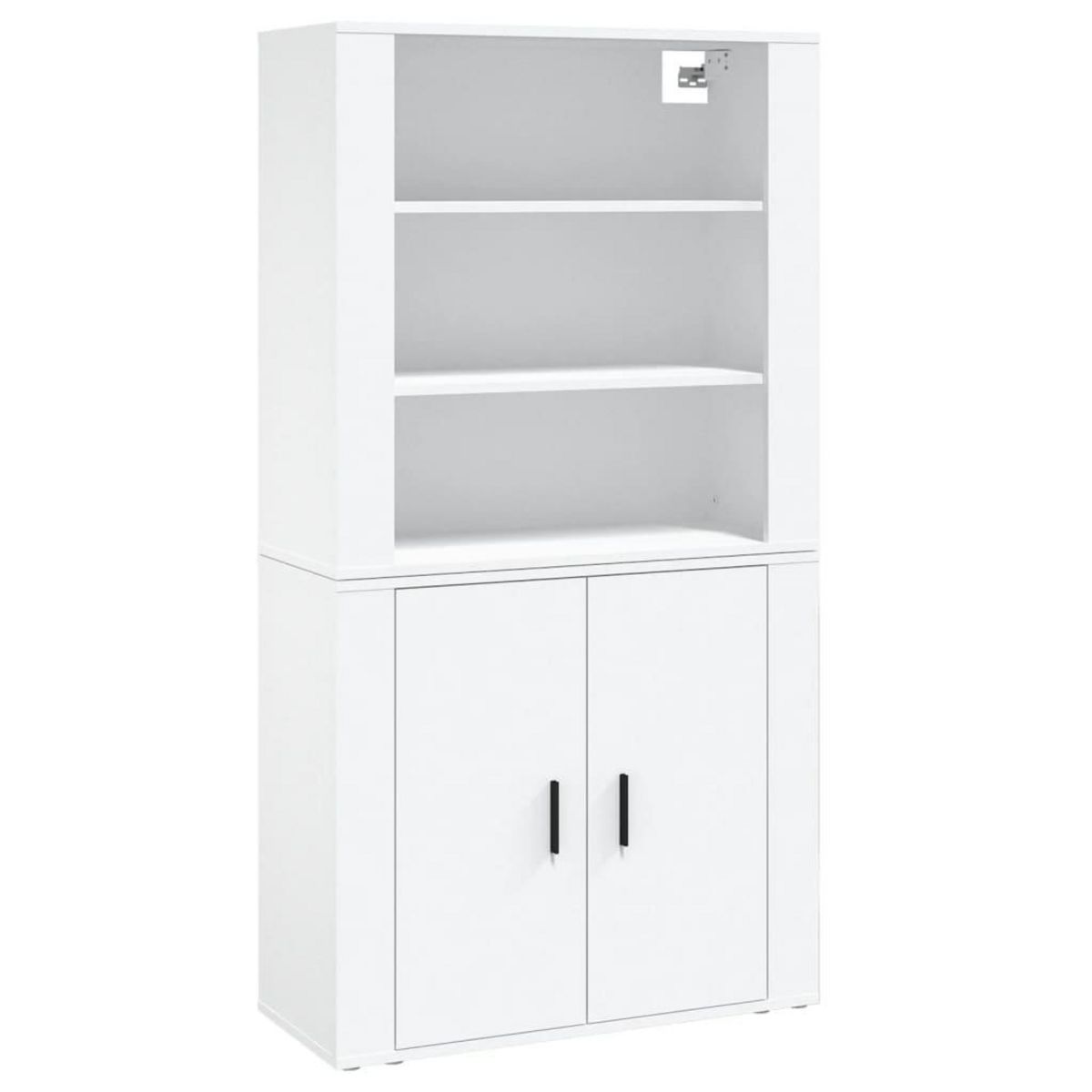 VIDAXL Buffet haut Blanc Bois d'ingenierie