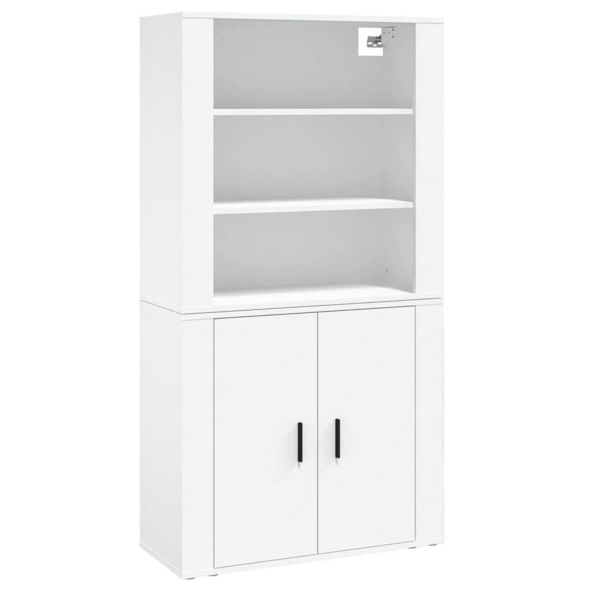 VIDAXL Buffet haut Blanc Bois d'ingenierie