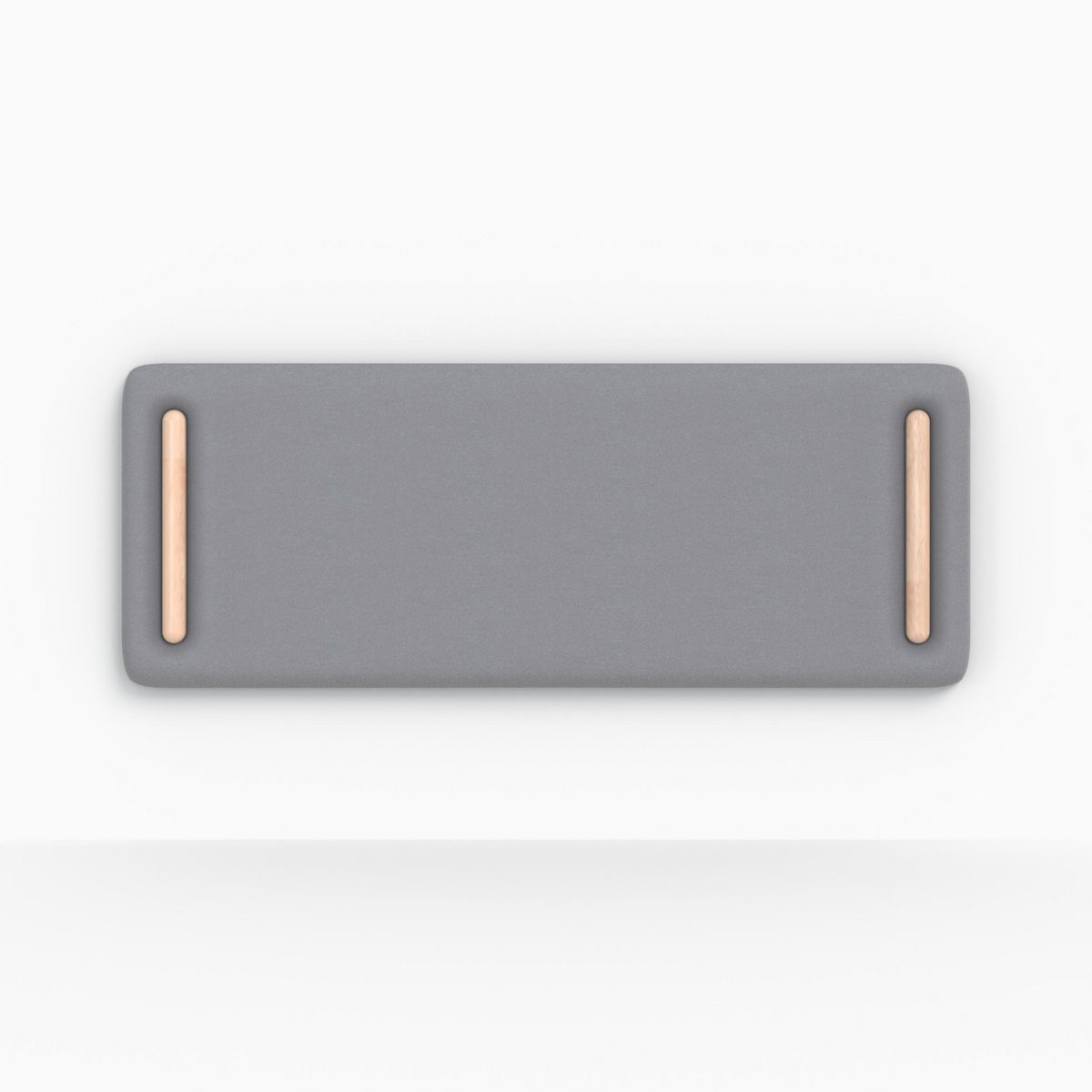 Rendez vous déco Tête de lit en tissu gris 140 cm - Katia