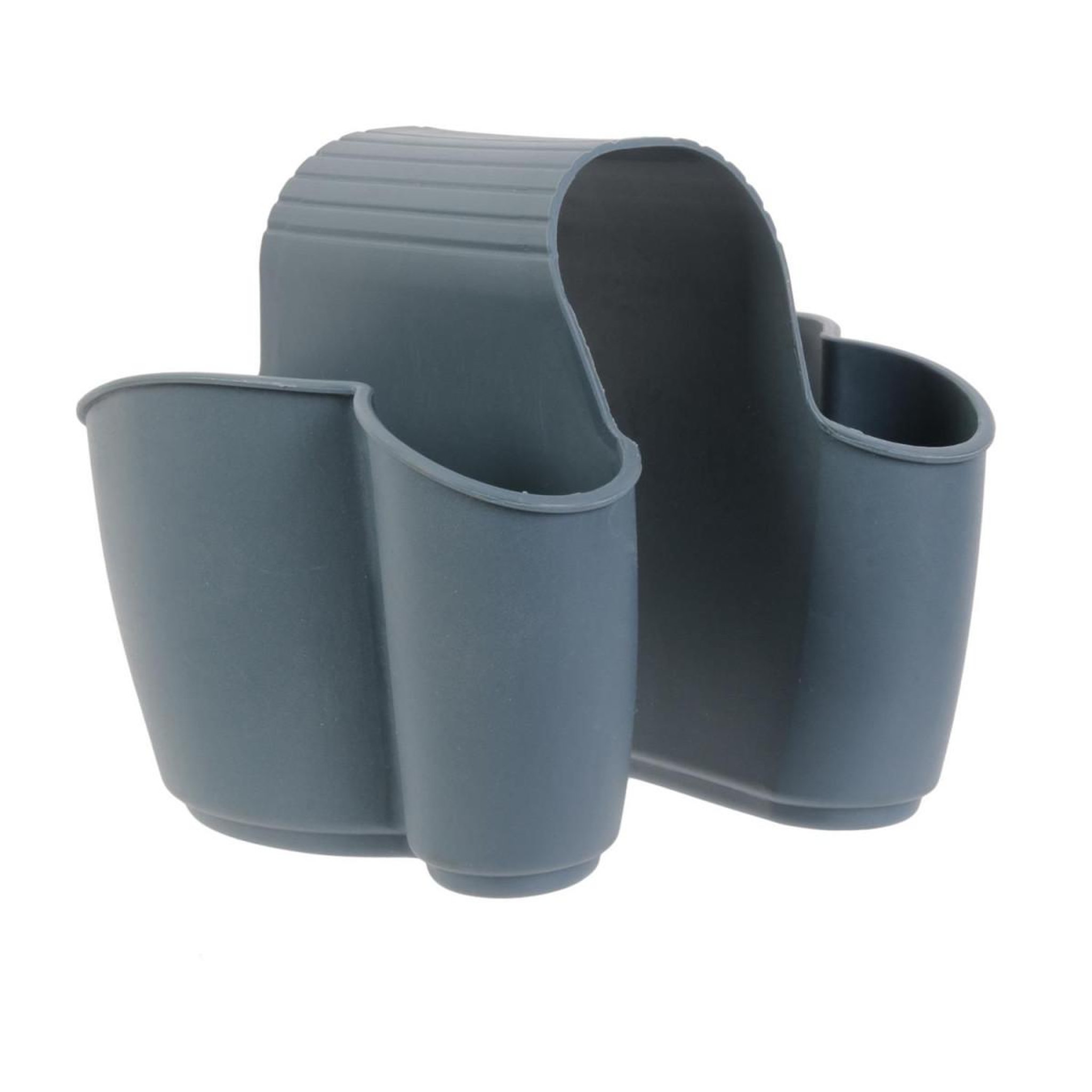 Voir la diapositive 4 : Je cherche une idee Porte-éponges double  hygiène  14cm gris