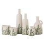 Voir la diapositive 3 : Paris Prix Vase Bouteille Déco  Ferny  40cm Vert & Blanc