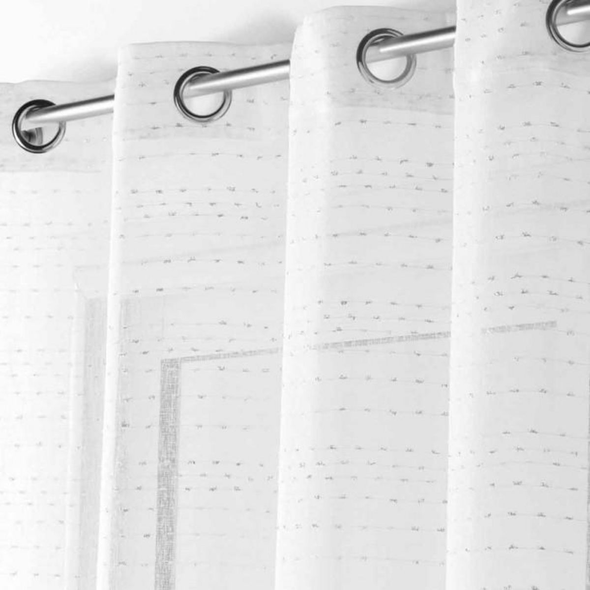 Paris Prix Rideau Voilage à Œillets  Amazia  140x240cm Blanc