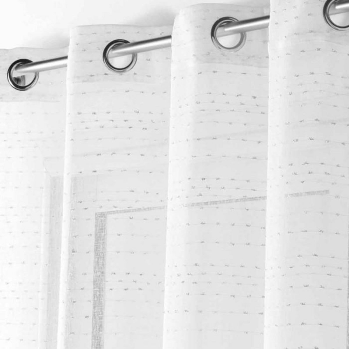 Paris Prix Rideau Voilage à Œillets  Amazia  140x240cm Blanc