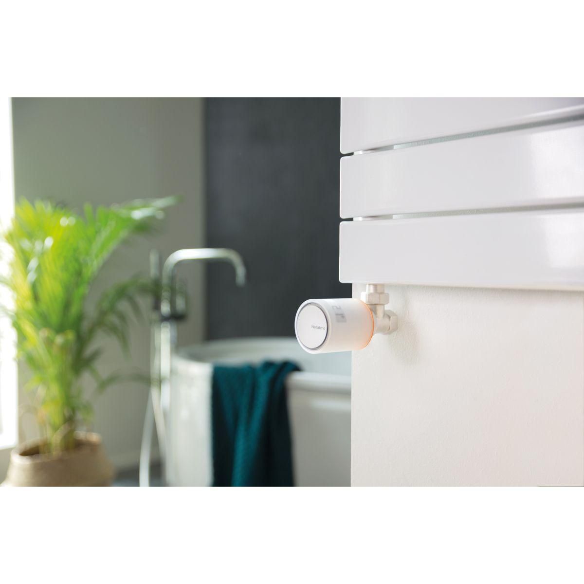 NETATMO Tête thermostatique connectée 2 tetes termostat.+adaptateur connecté