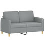 Voir la diapositive 3 : VIDAXL Ensemble de canapes 3 pcs coussins gris clair tissu