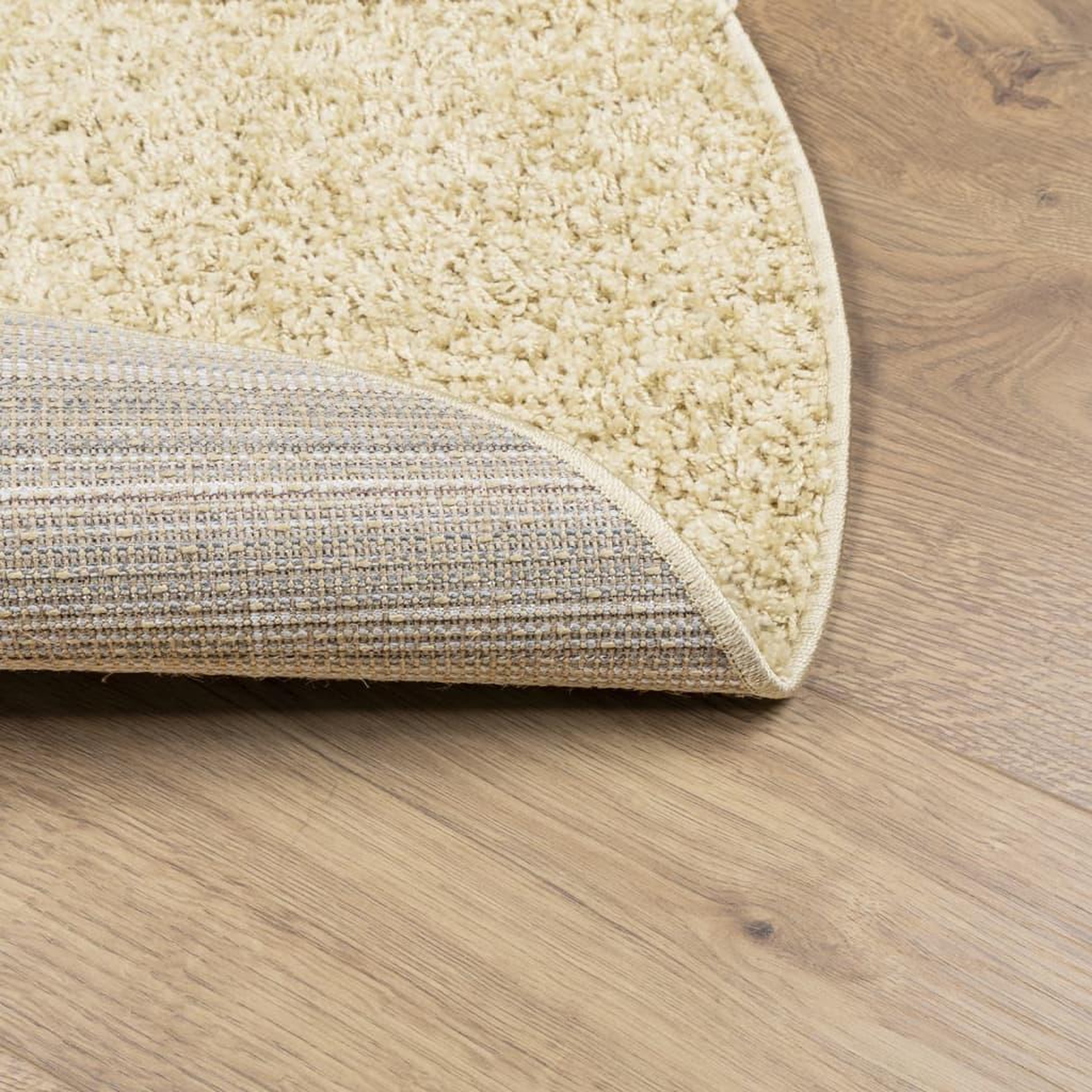 Voir la diapositive 5 : VIDAXL Tapis shaggy PAMPLONA poils longs moderne dore Ø 160 cm