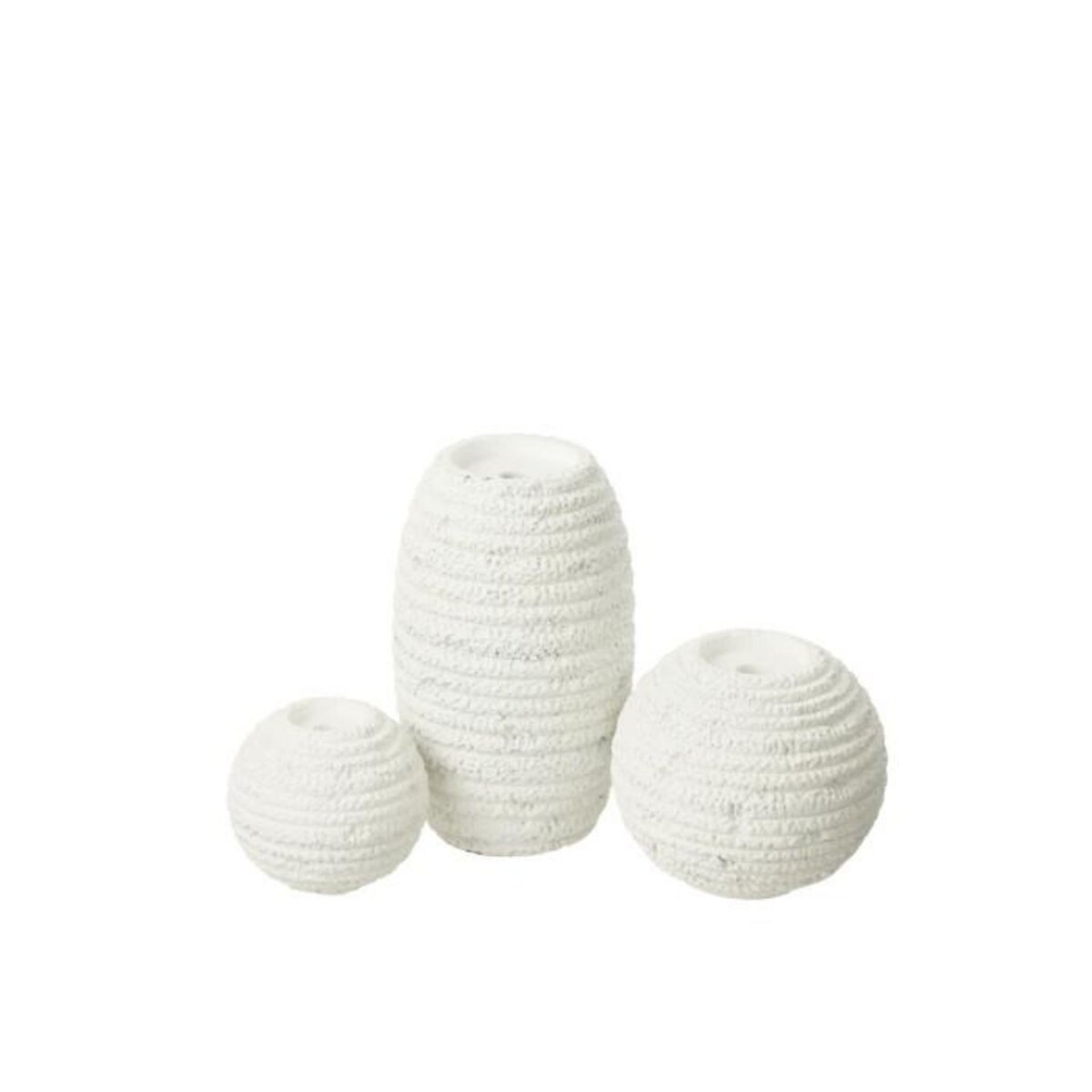 Paris Prix Chandelier Rond en Ciment  Creta  18cm Blanc