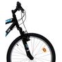Voir la diapositive 4 : Vélo VTT 24'' Tout Suspendu "Teens " pour enfant de taille a partir de 140 cm - Fourche télescopique - Cadre acier suspendu - 18 Vitesses - Dérailleur Shimano TY21 - Freins V-Brake et Jantes en aluminium