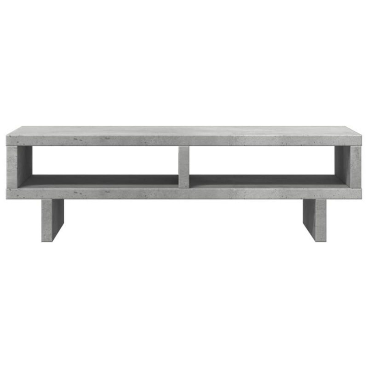 VIDAXL Support de moniteur gris béton 50x27x15 cm bois d ingénierie