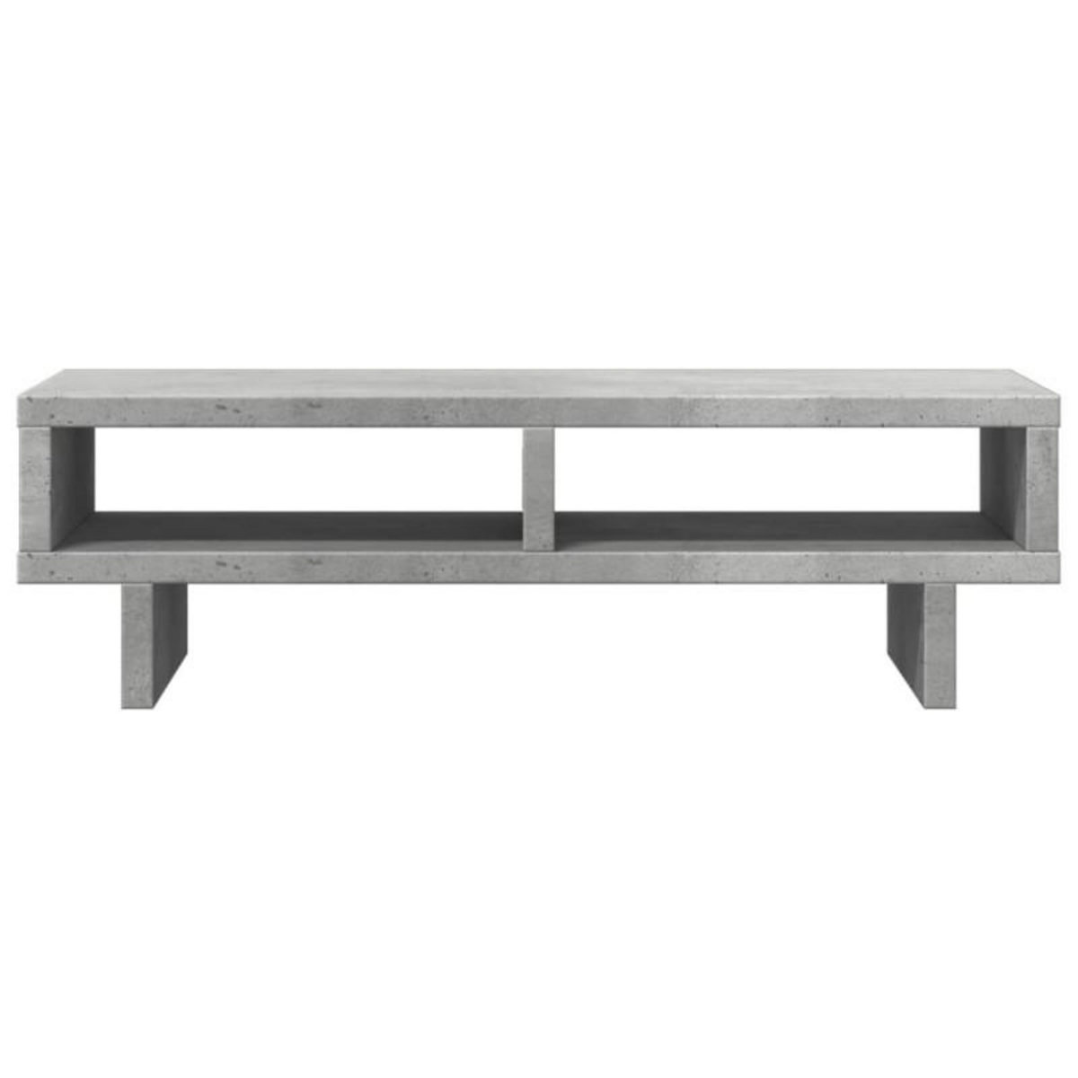 VIDAXL Support de moniteur gris béton 50x27x15 cm bois d ingénierie