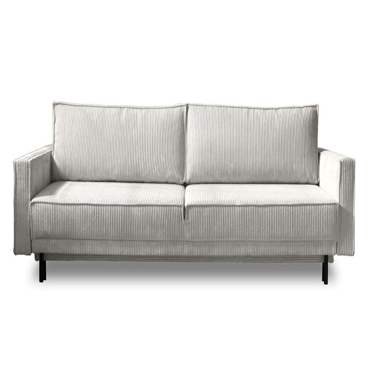 LISA DESIGN Charlie - canapé 3 places convertible avec coffre - en velours côtelé