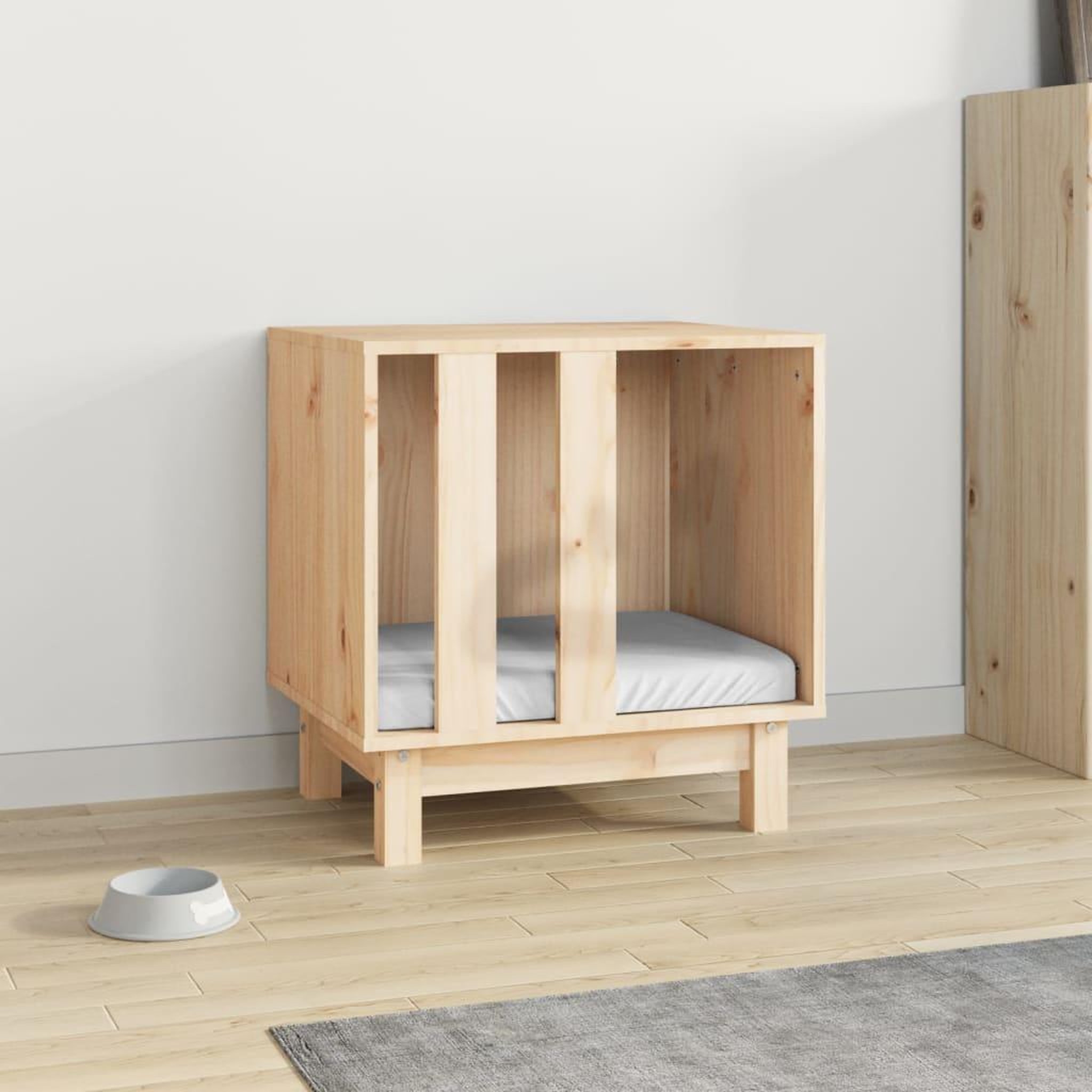 Voir la diapositive 3 : VIDAXL Niche pour chien 50x40x52 cm Bois de pin massif