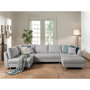 Voir la diapositive 2 : LISA DESIGN Rune - canapé panoramique avec pouf d'appoint - 7 places - style scandinave - gauche