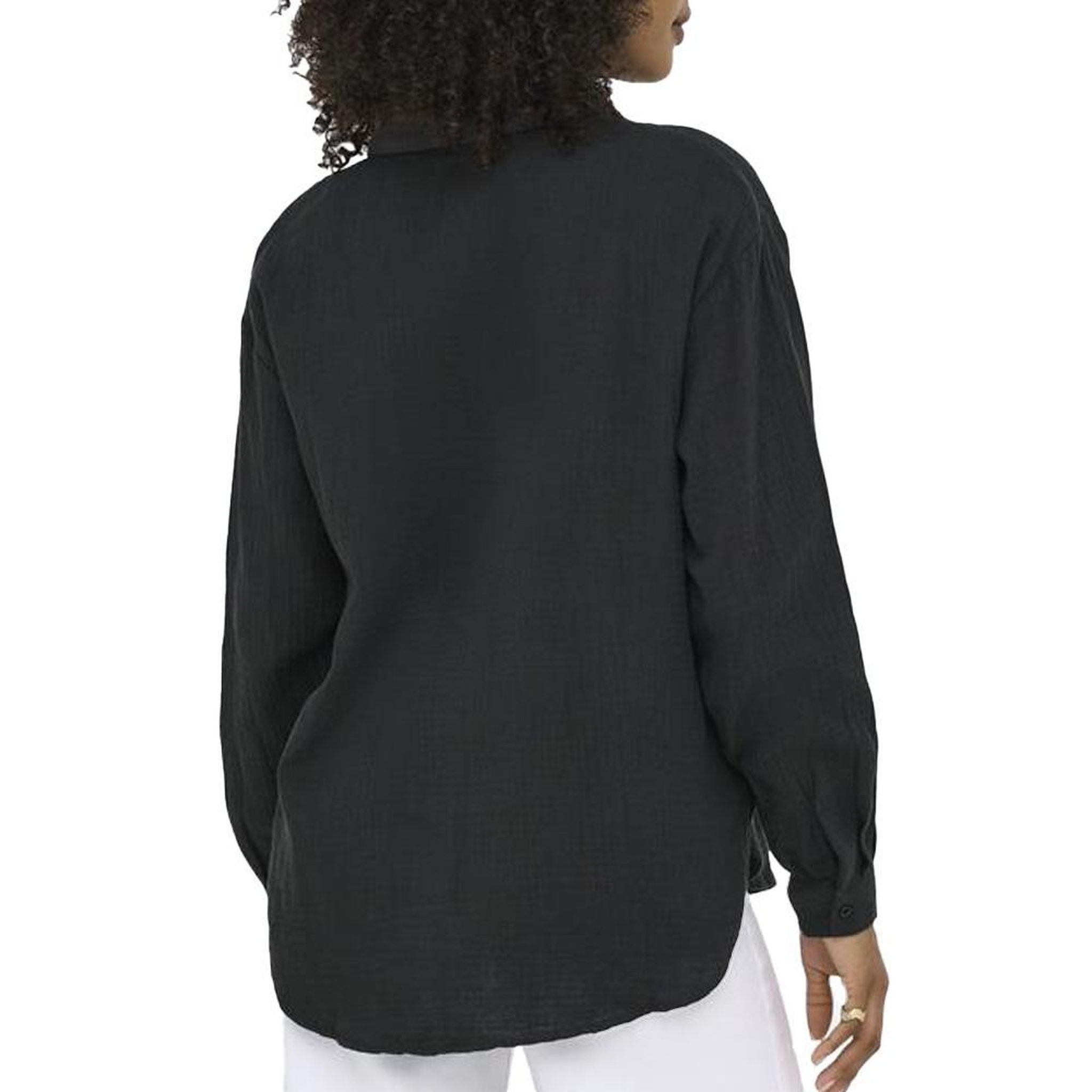 Voir la diapositive 2 : JACQUELINE DE YONG Chemise Noire Femme JDY Theis