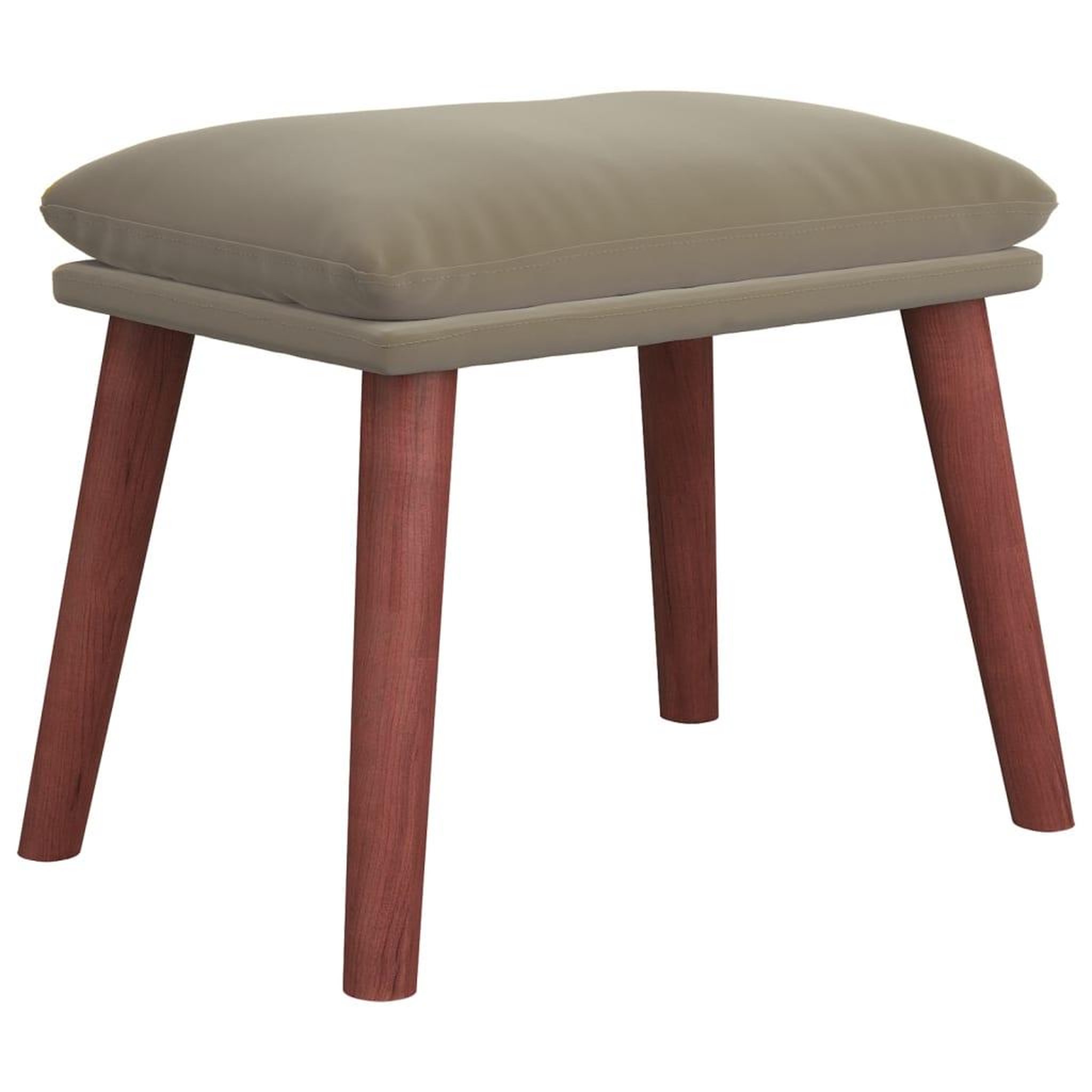 Voir la diapositive 5 : VIDAXL Chaise de relaxation avec repose-pied Gris clair Velours