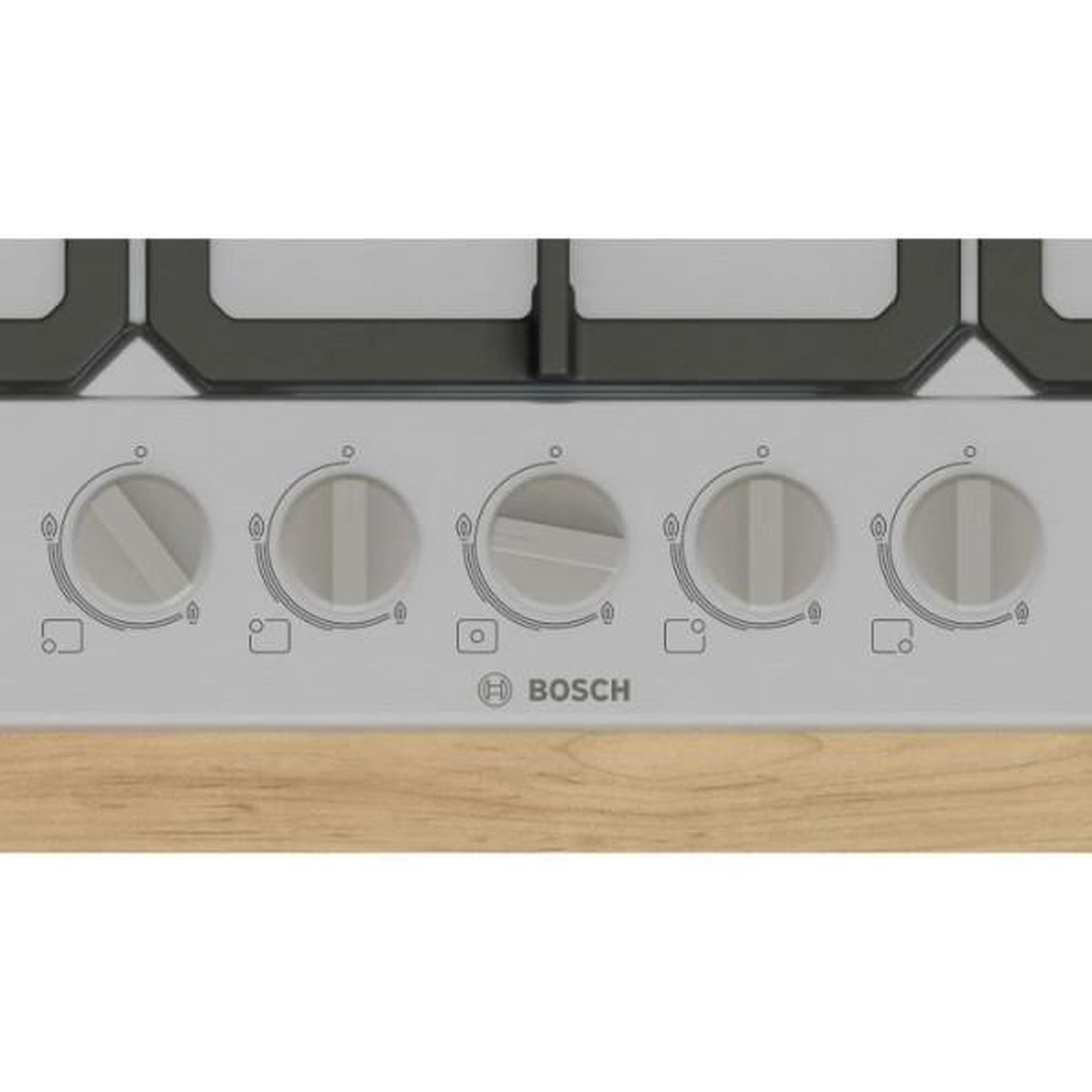 Voir la diapositive 5 : BOSCH Table de cuisson gaz 75cm 5 feux 10800w - PGQ7B5K90