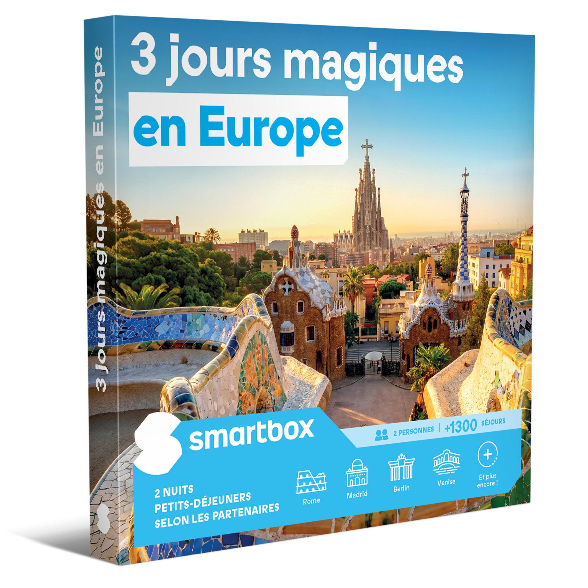 Smartbox 3 jours magiques en europe - coffret cadeau séjour