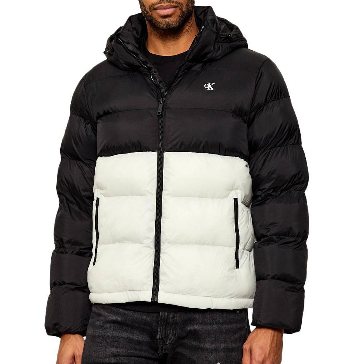 CALVIN KLEIN JEANS Doudoune /Blanche Homme Calvin Klein Jeans Nylon