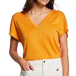 MORGAN T Shirt  Femme  organ  FIRENZ. Coloris disponibles : Orange
