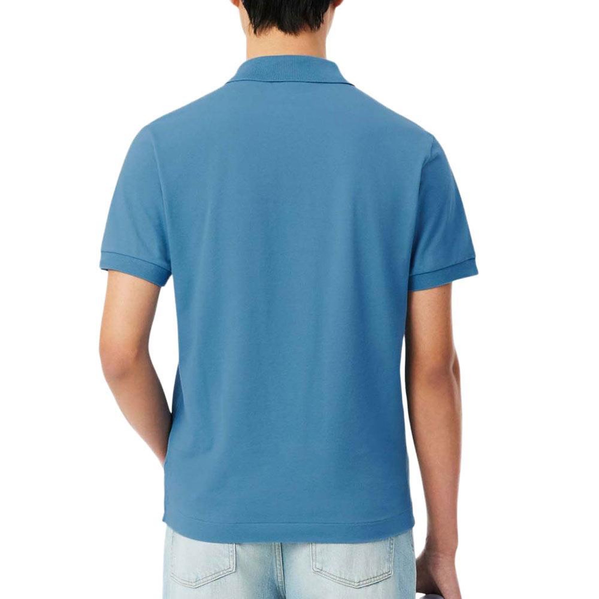 Voir la diapositive 2 : Lacoste Polo Bleu Clair Homme Lacoste  Slim Fit Petit