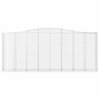 Voir la diapositive 4 : VIDAXL Paniers a gabions arques 7 pcs 400x50x160/180 cm fer galvanise