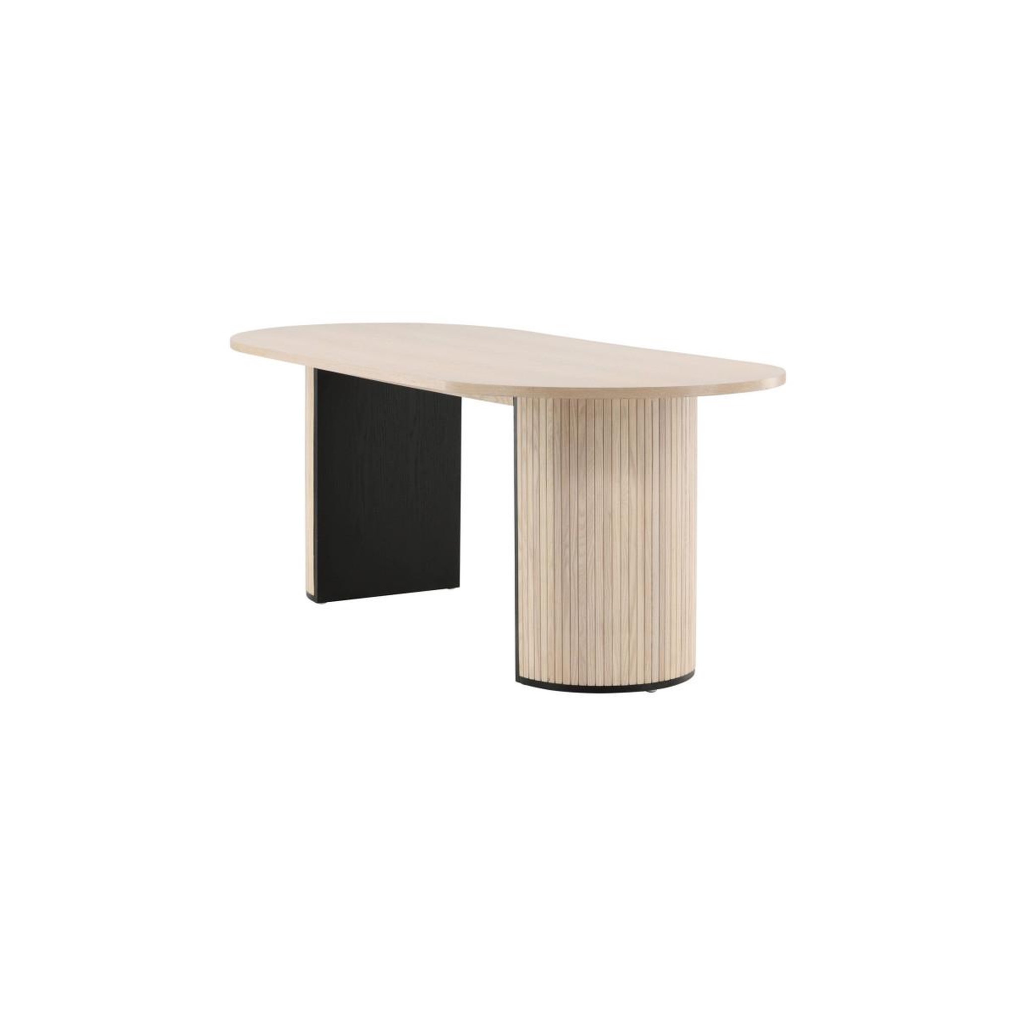 Voir la diapositive 4 : Paris Prix Table à manger ovale  bianca  200cm naturel