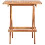 Voir la diapositive 3 : VIDAXL Table de bistro pliable 60x60x65 cm Bois de teck solide