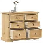 VIDAXL Commode  112x48x91 cm bois massif de pin